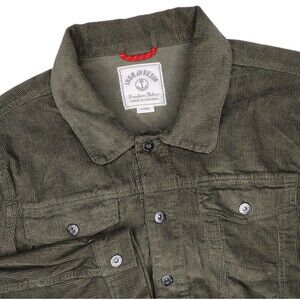 Iron And Resin Jacket Mens XL Green Corduroy Trucker Workwear Huckberry
